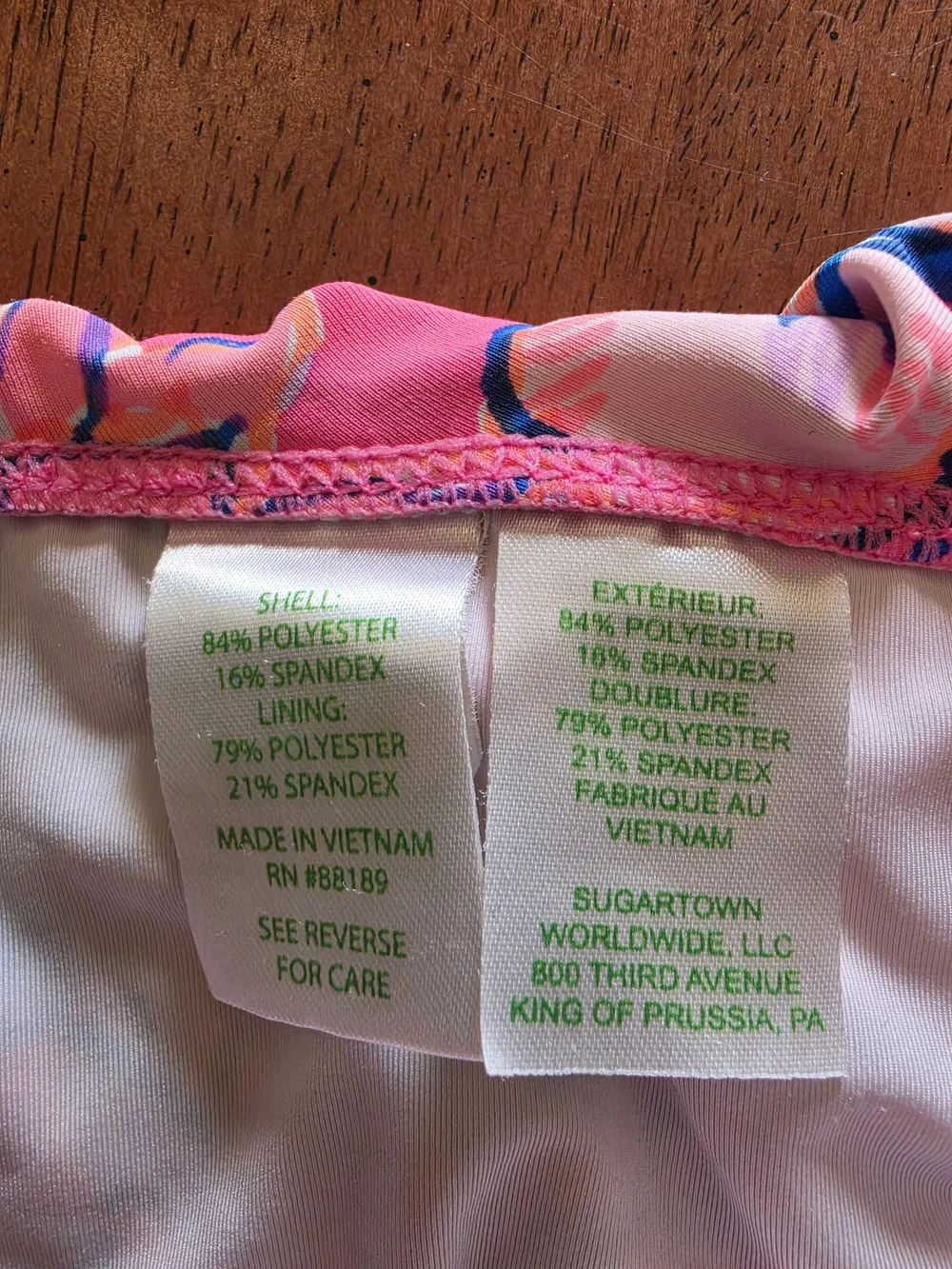 Lilly Pulitzer Neon Pink Floral Ruffle Bikini Bottoms